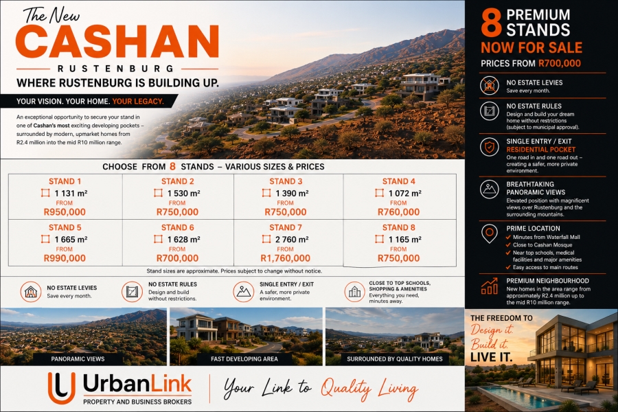 0 Bedroom Property for Sale in Cashan North West